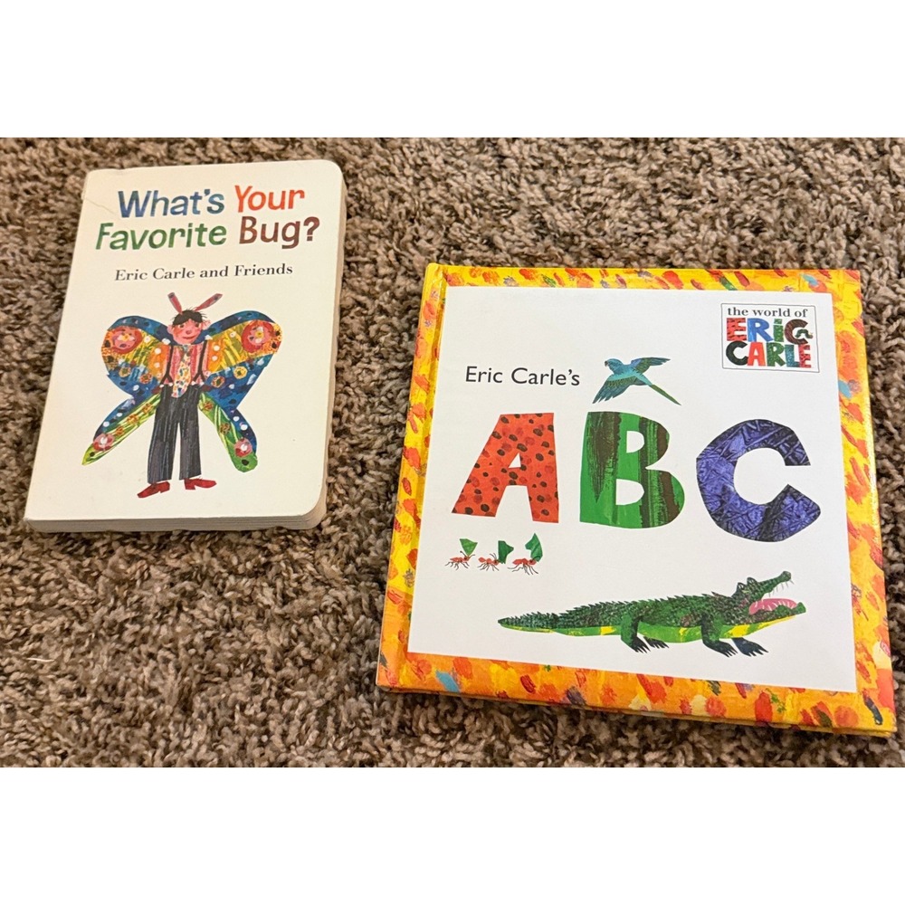 Good Win Books Eric Carle What's Your Favorite Bug? & Eric Carle's ABCs